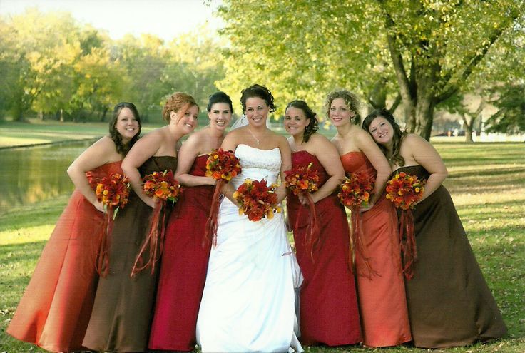 BRIDESMAID DRESSES IN FALL COLOURS