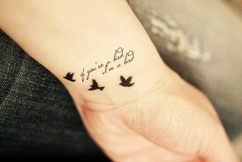 Cute Wrist Quote Tattoos for Girls