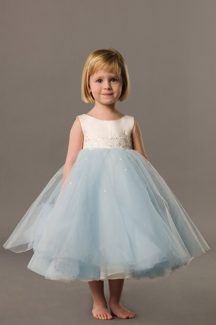 pale blue childrens bridesmaid dresses