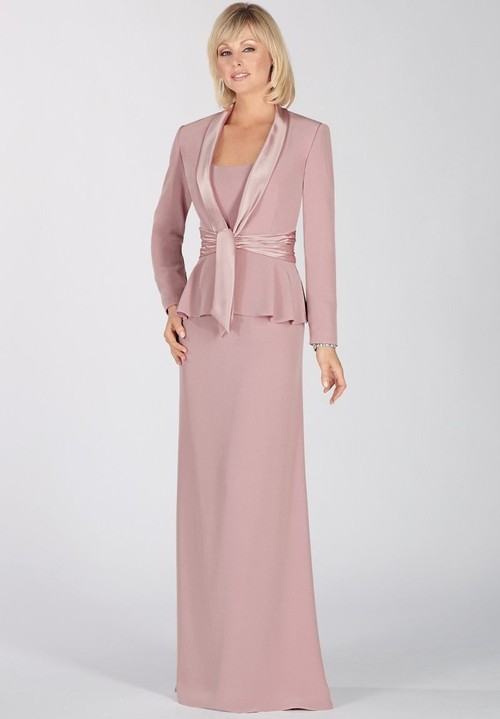 chiffon scoop a-line mother of the bride dress