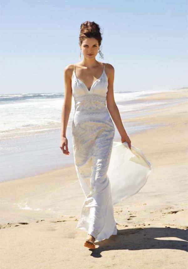 sey beach wedding dress