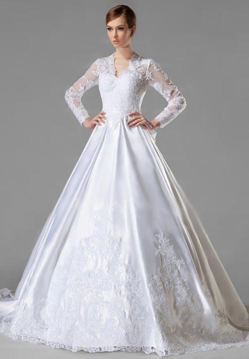 wedding dresses with long sleeves