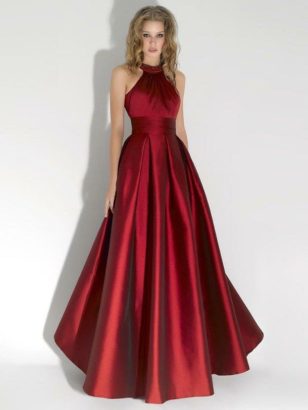 red-evening-gown