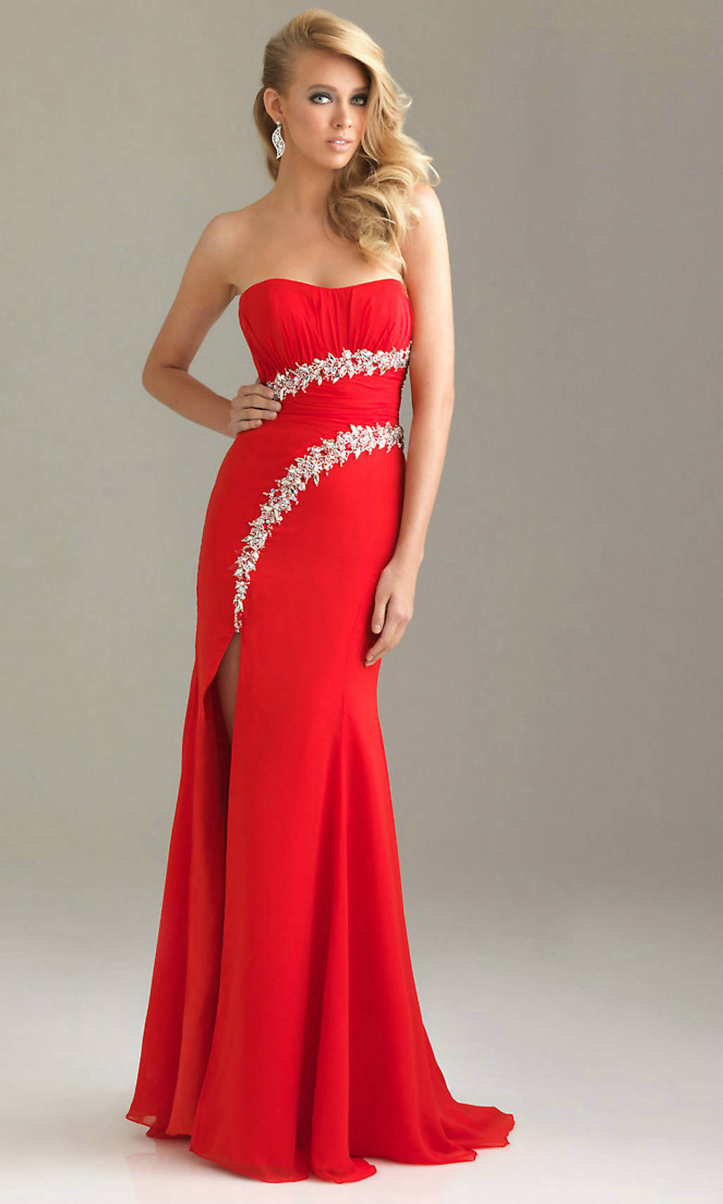 red-strapless-prom-dresses-