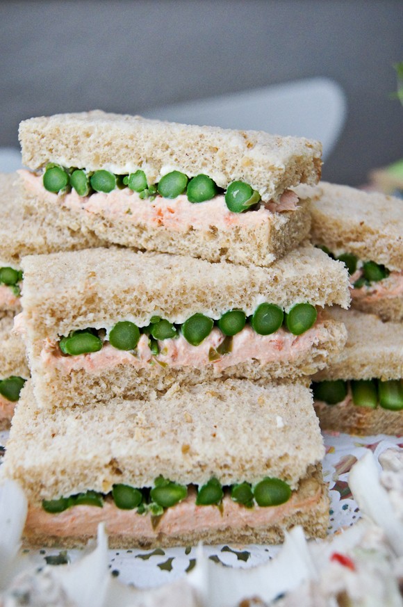 salmon and asparagus party sandwiches ideas 2014 party finger food ideas-