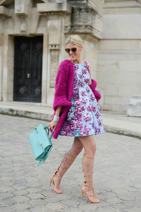 sofie-valkiers-mary-katrantzou-floral-dress-paris-street-style