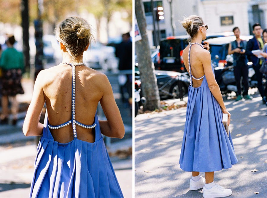 streetstyle backles dress