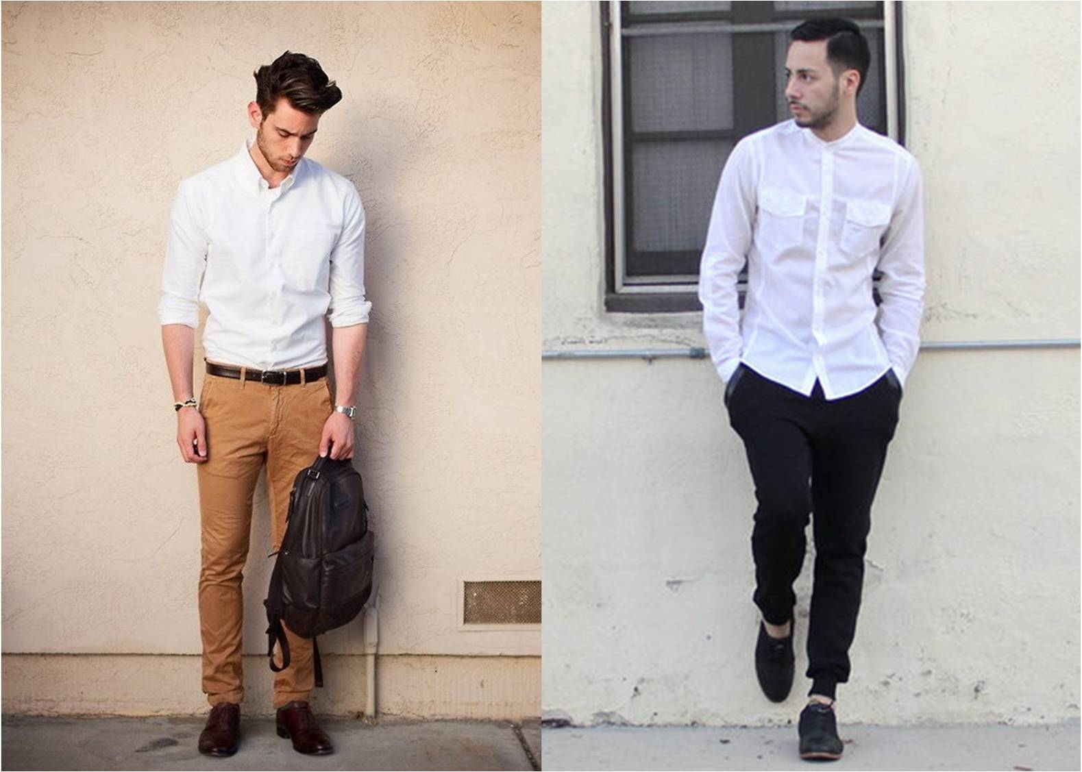 white-shirt-with-semi-formal-style