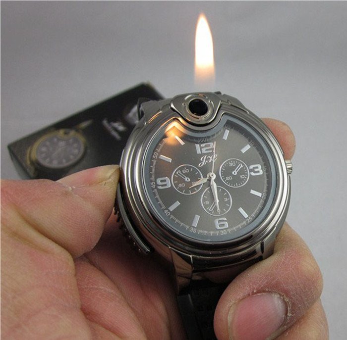 30pcs-Cool-Gas-Refillable-Lighter-Metal-Watch-Novelty-Collectible-Cigarette-Butane-Best-Christmas-Gift-For-Men.