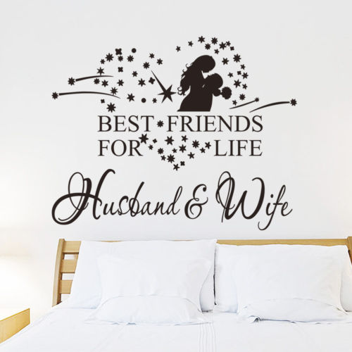 BEST-FRIENDS-FOR-LIFE-font-b-HUSBAND-b-font-WIFE-Wall-Art-Decal-font-b-Quote