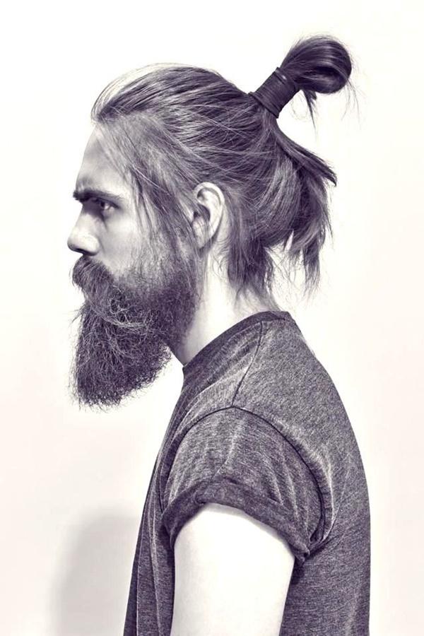 30 SEXY BUN HAIRSTYLES FOR MEN - Godfather Style