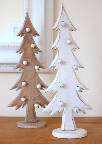 christmas-tree-decorations-wooden-christmas-trees-shabby-distressed-style-in-white-natural-wood-with-tiny-bell-baubles.-pair.