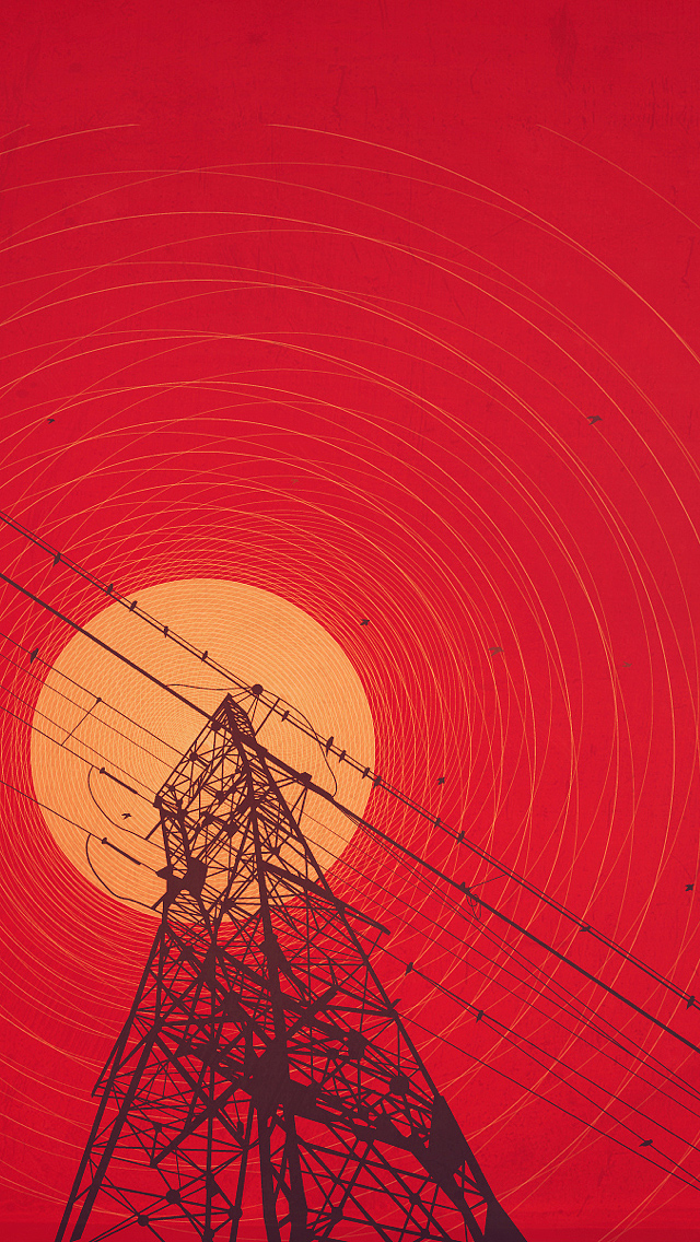 Red-sun-illustration