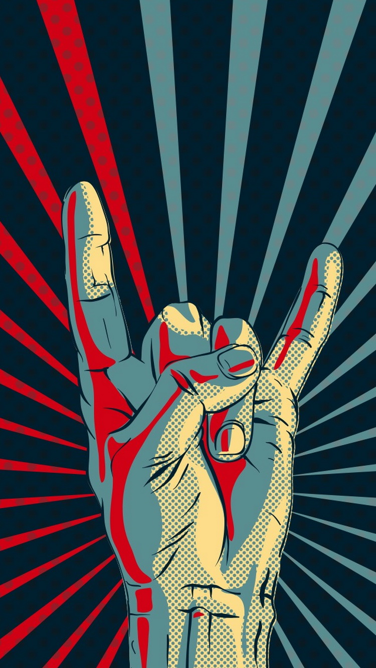 Rock-Hand-Gesture-Sign-iPhone-6-Wallpaper