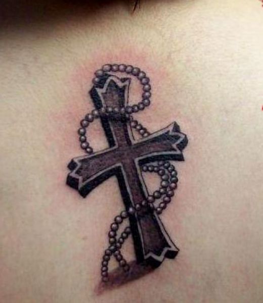 Amazing-Cross-3D-Tattoo.