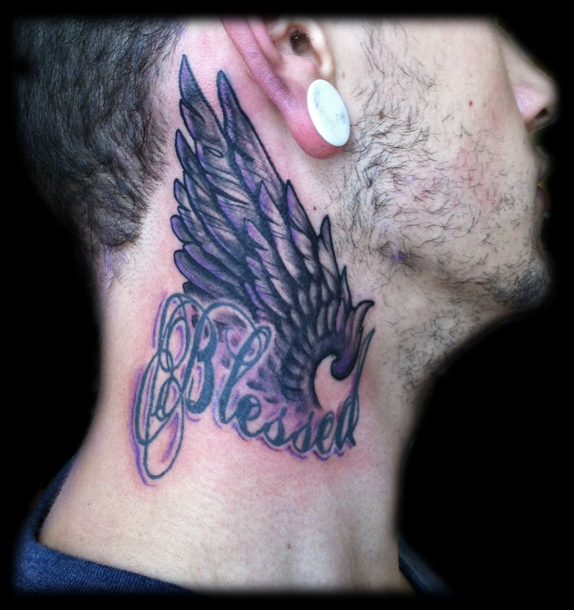 Angel-Tattoo-on-Neck.
