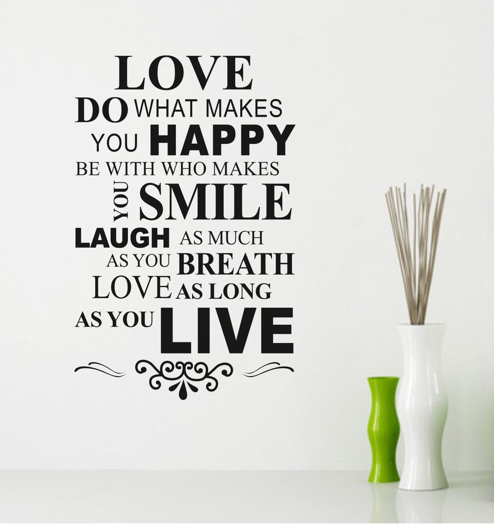 Do-What-Makes-You-font-b-Happy-b-font-Love-font-b-Quote-b-font-Wall.