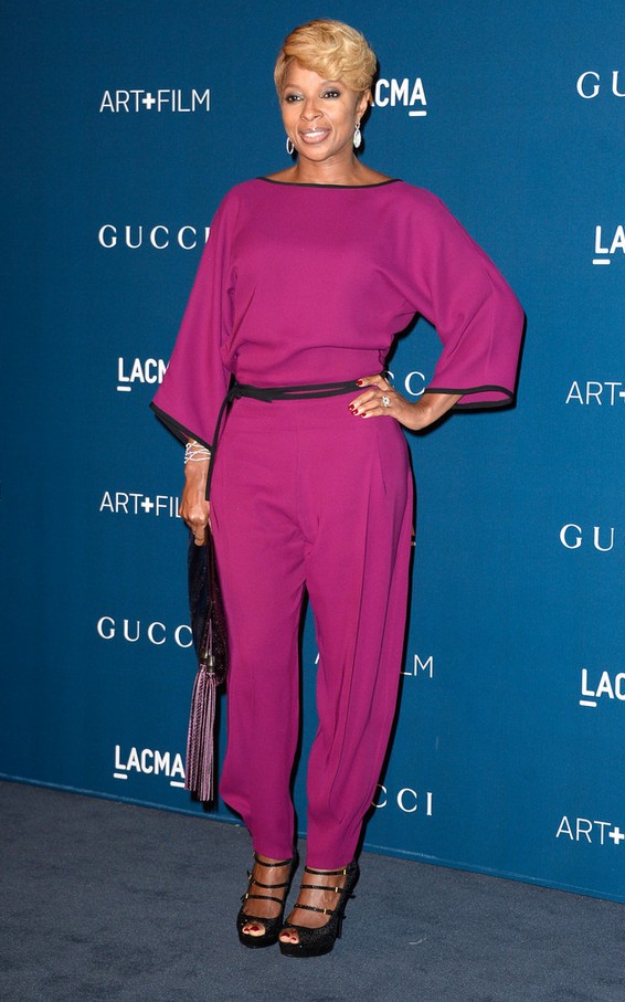 Mary-J.-Blige-Chic-Raspberry-Jumpsuit-by-Gucci.