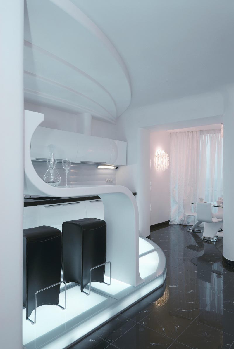 White-Interior-Design-at-Futuristic-Apartment-Interior