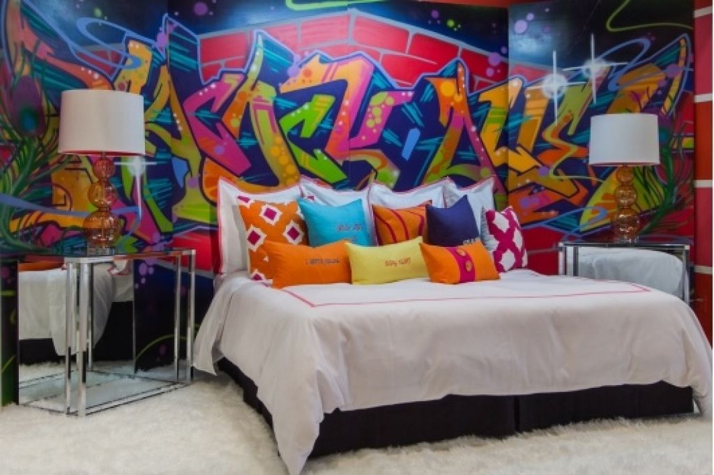 diy-wall-art-graffiti-bedroom-