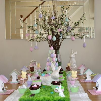 Easter - Easter decor - holiday decorating - decor - easter bunny - easter egg - easter candy - easter party - easter tablescape