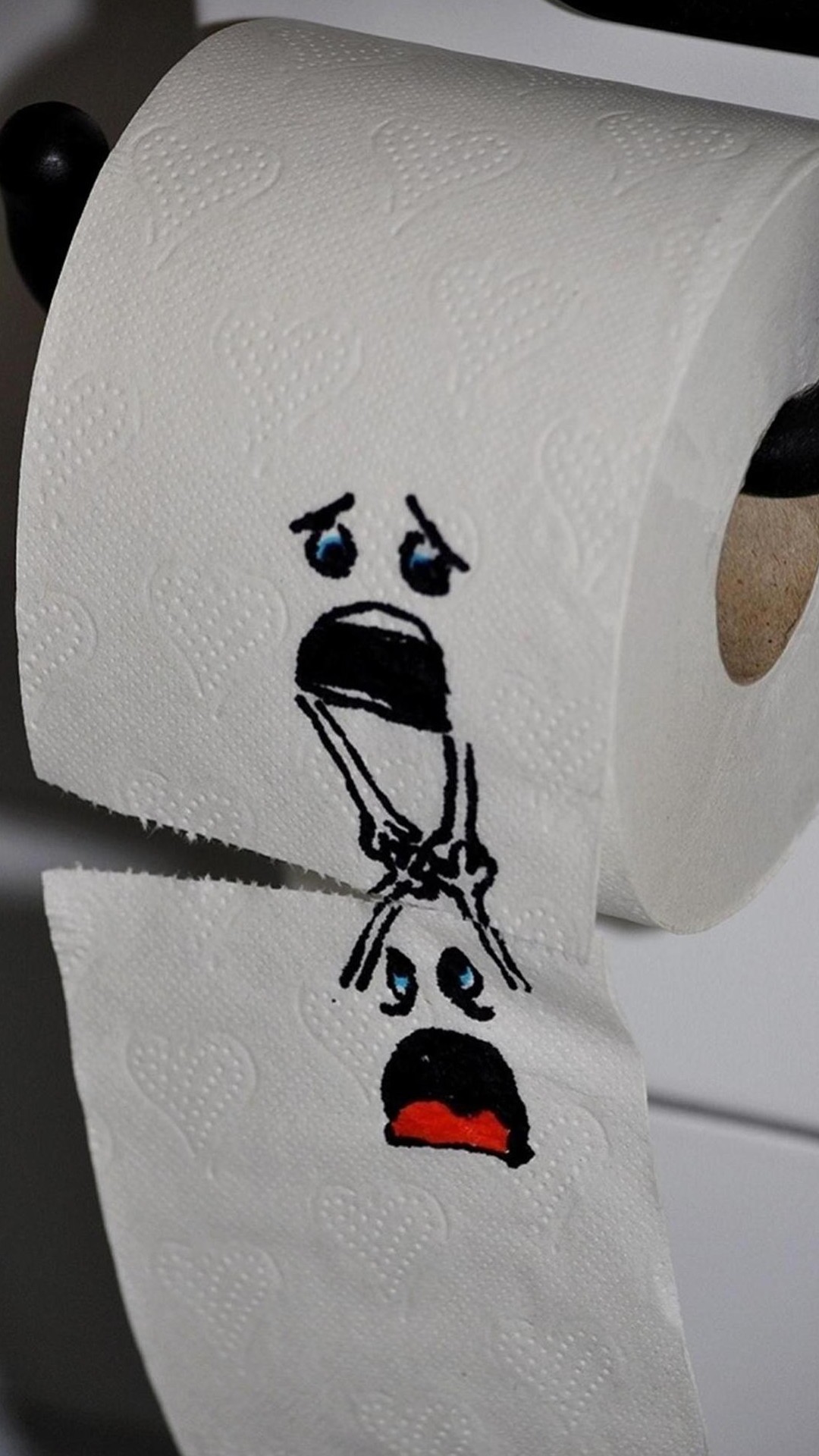 Funny-Toilet-Paper-Characters-Falling-iPhone-6-Plus-HD-Wallpaper.