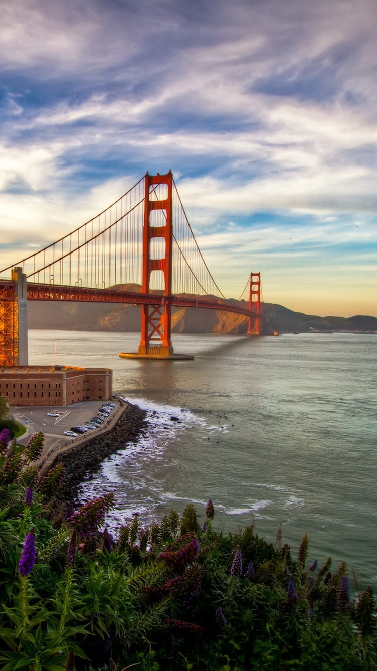 Golden-Gate-Bridge-Beautiful-Sunset-iPhone-6-Wallpaper