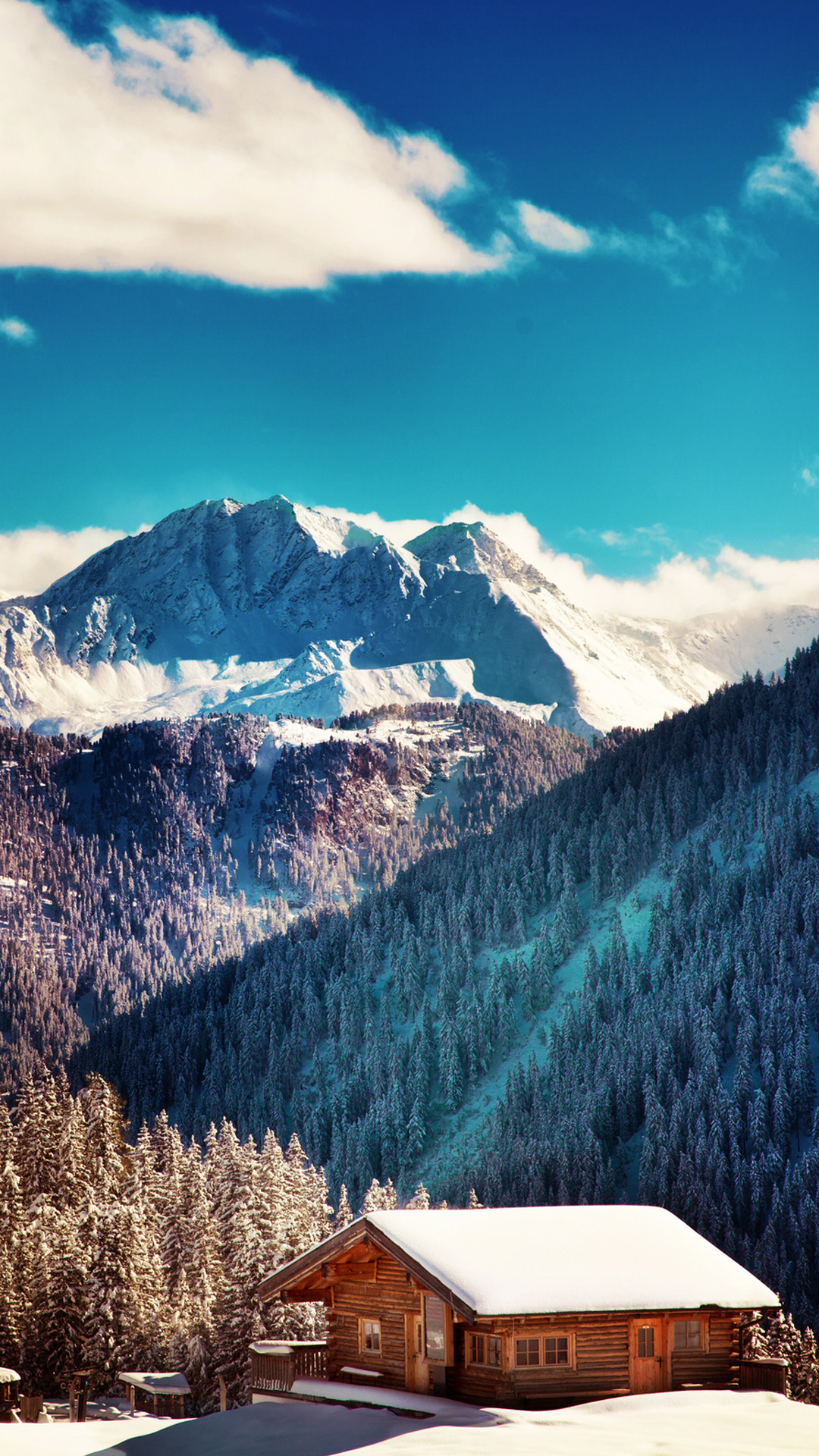Mountains-Chalet-Winter-Landscape-iPhone-6-Plus-HD-Wallpaper.