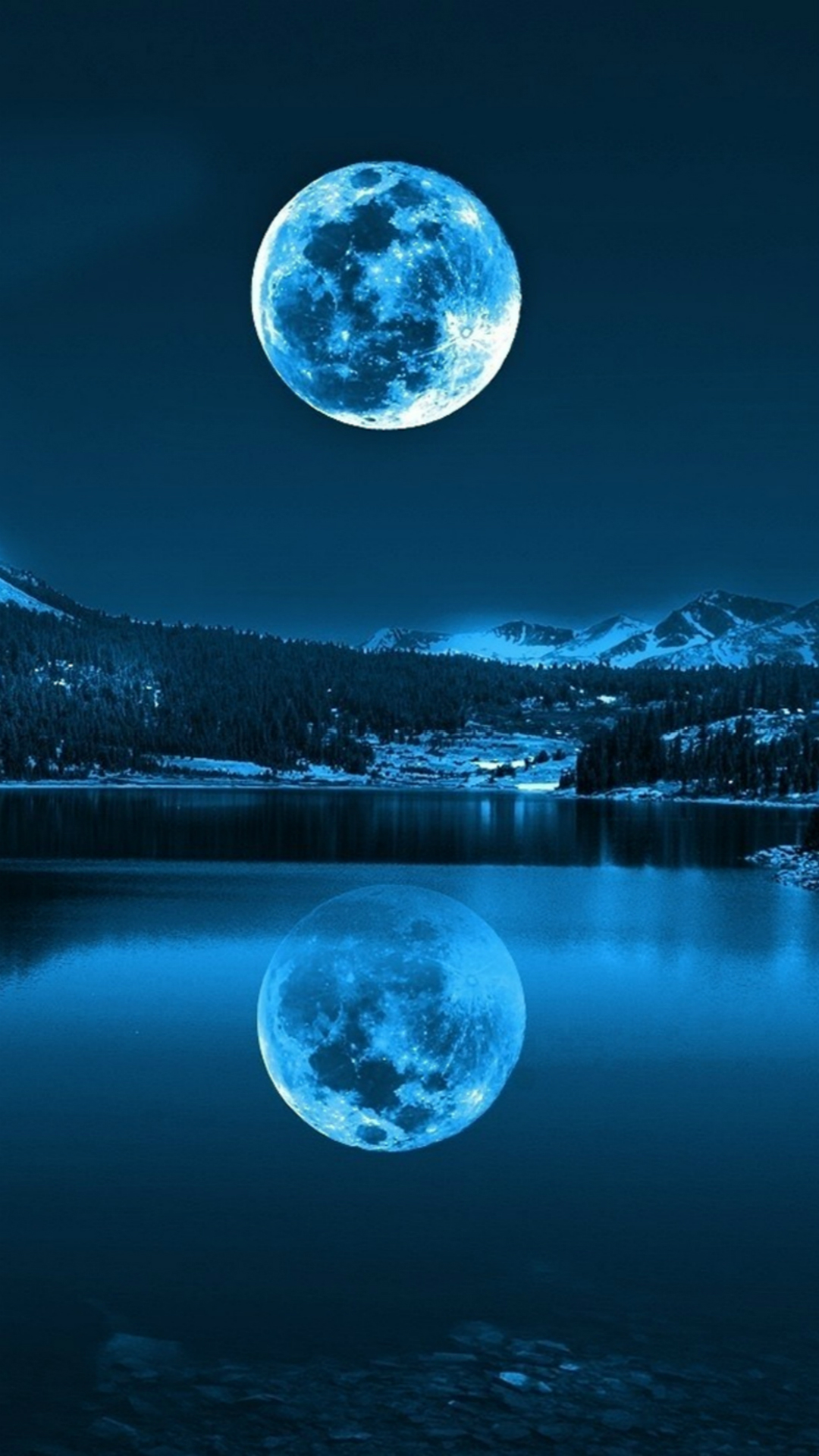 Night-Calm-Lake-Mountains-Super-Moon-Shadow-iPhone-6-wallpaper.