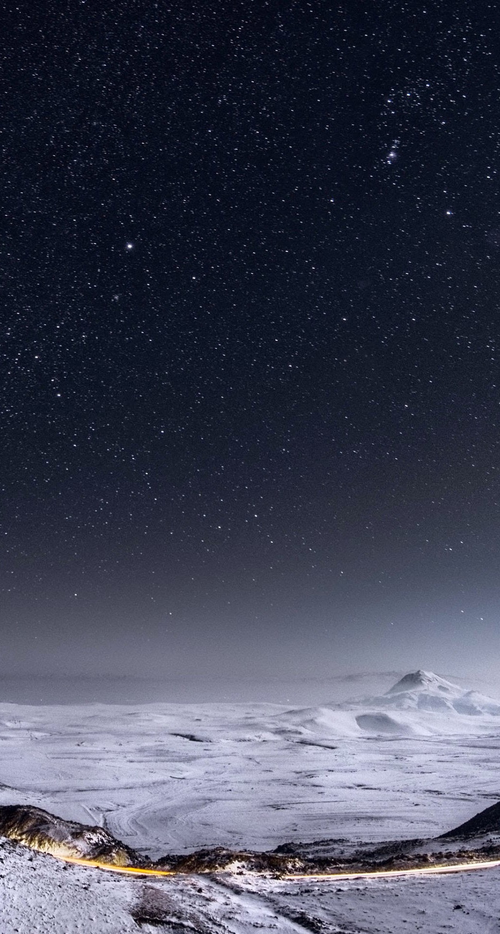 Night-Stars-Mountain-Range-Winter-Landscape-iPhone-6-Plus-HD-Wallpaper.