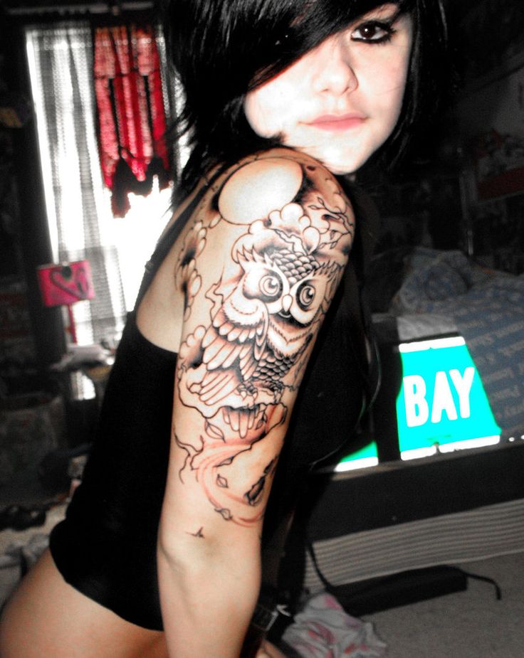 Owl-Tattoo-start-for-sleeve.
