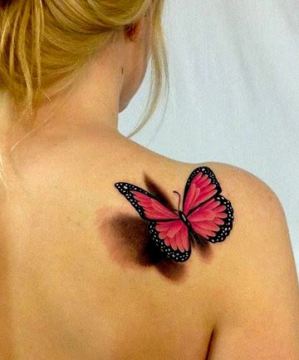 Pink-3D-Butterfly-Tattoo.