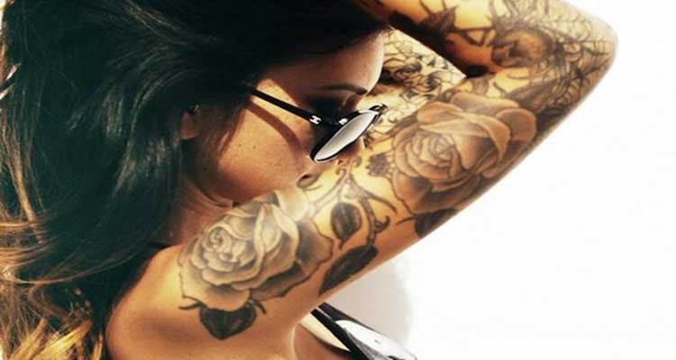 Sleeve-Tattoo-Design-for-Women-flowers.