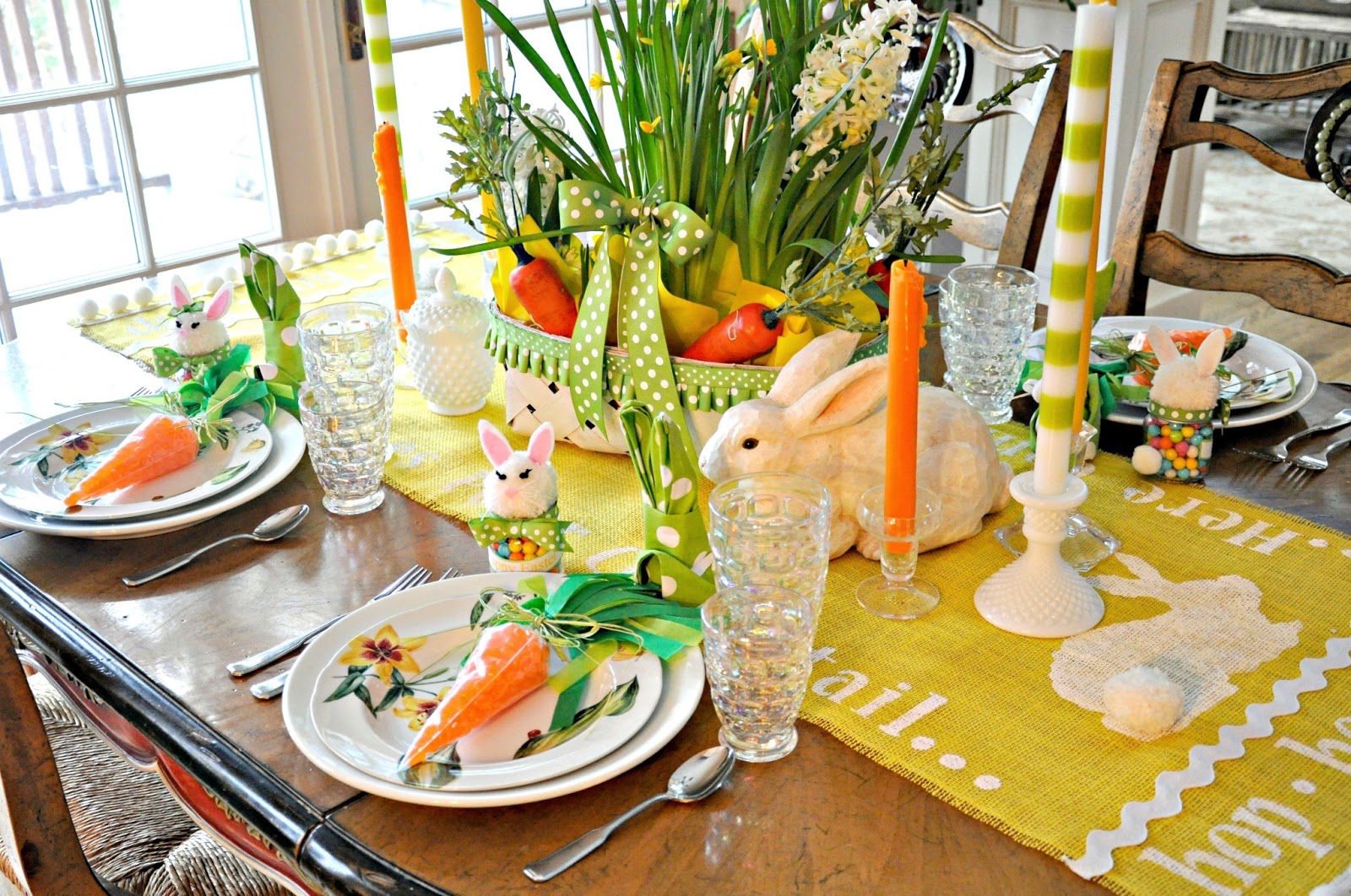 easter decorations for kitchen table