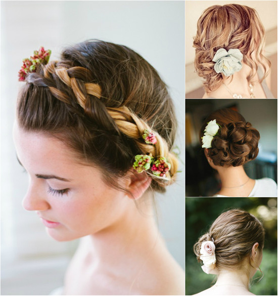cute-updo-hairstyle-for-bridal-with-smooth-18-inch-hair-extension-for-short-hair.