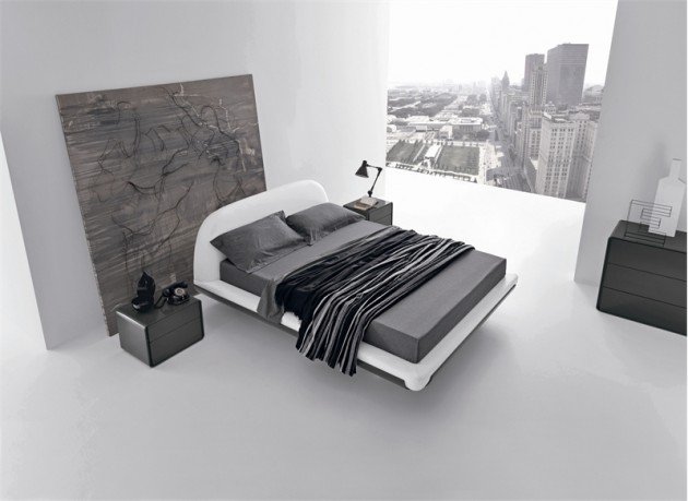 minimalist-bed-design-for-black-and-white-bedroom-decorating.