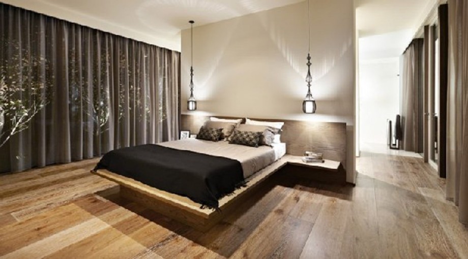 33 Rustic Wooden Floor Bedroom Design Inspirations Godfather Style