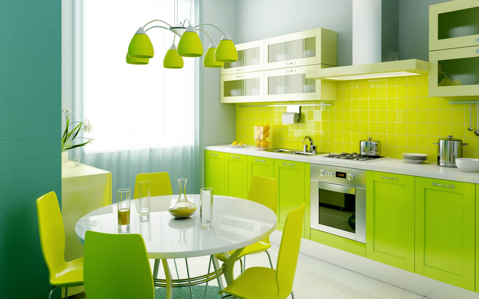 wonderful-green-kitchens-image-with-white-countertops-kitchen-and-light-over-bed-also-l-shaped-kitchen-ideas