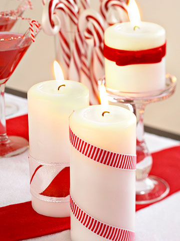 candles-with-red-and-white-ribbons