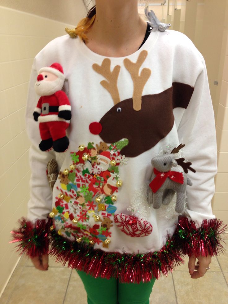 barfing-reindeer-ugly-sweater-1