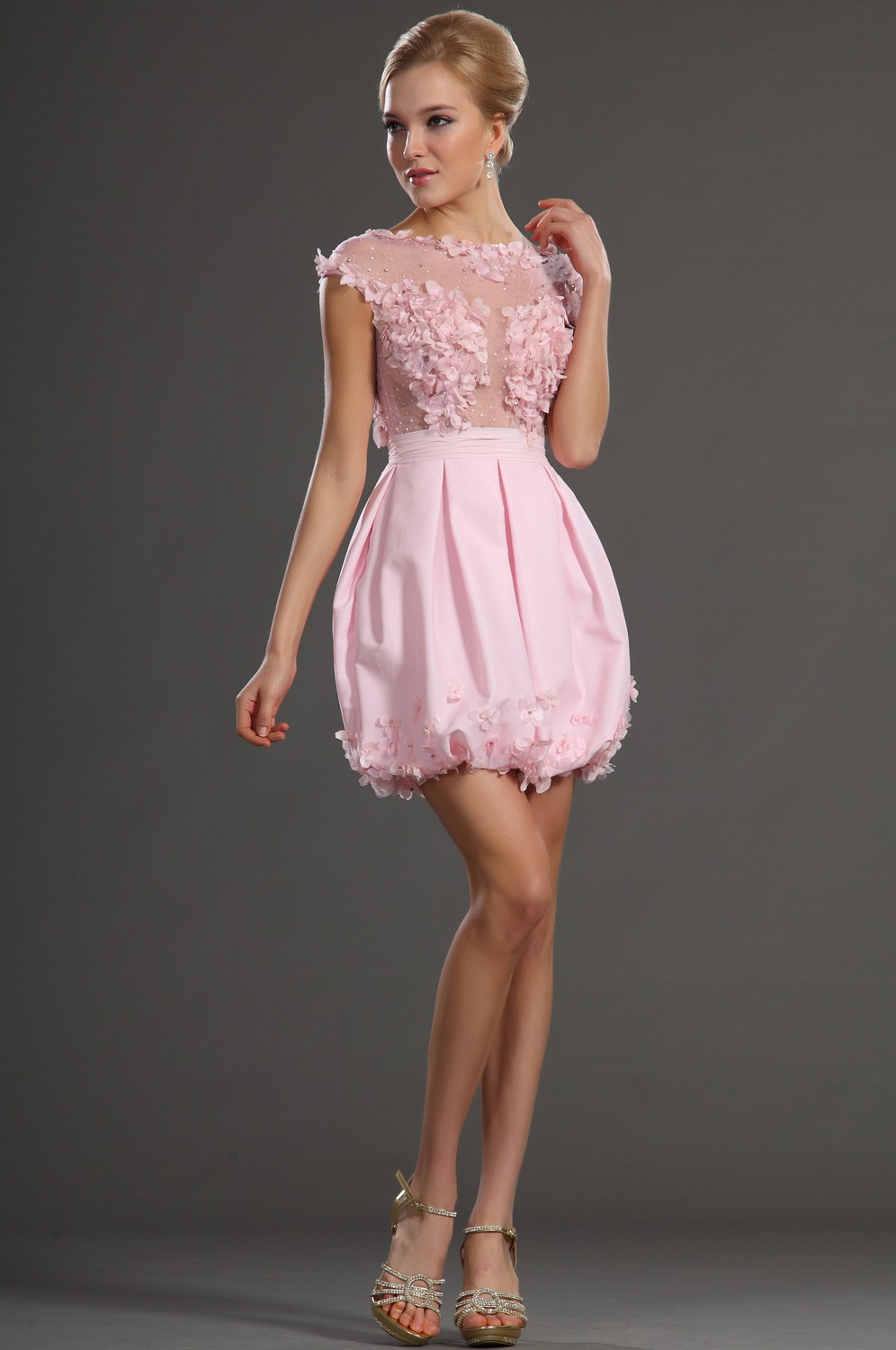 pink-jewel-mini-taffeta-a-line-cocktail-dress-with-appliques