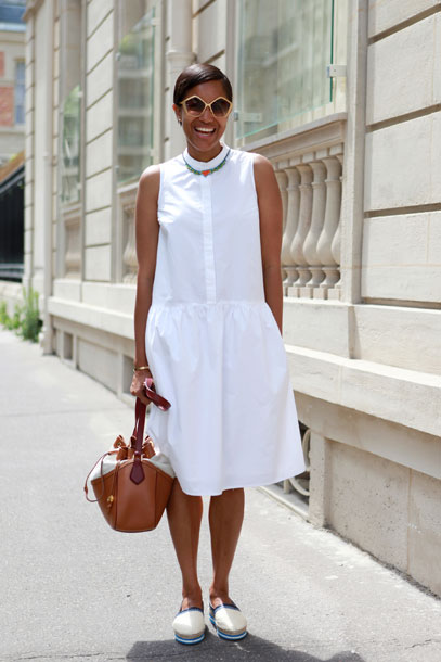 street style white dress,,