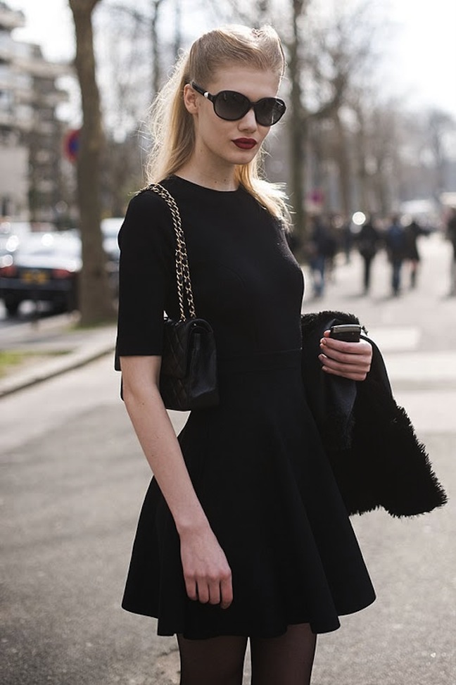 streetstyle-classy-black-dress