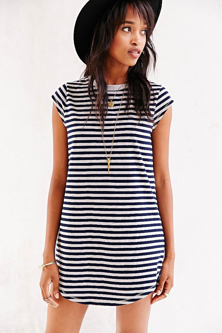 stripe t-shirt with a hat