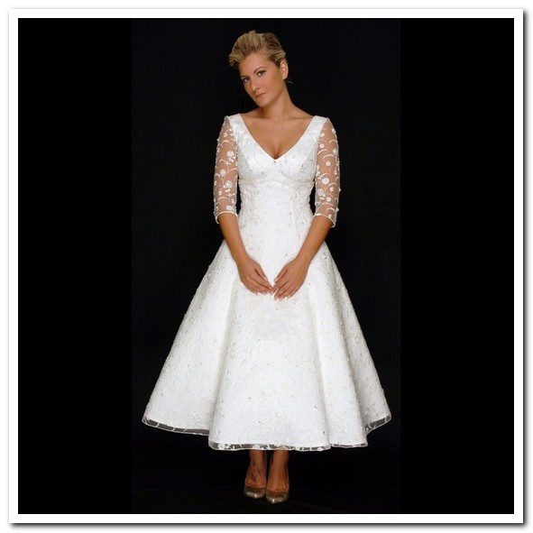 tea-length-wedding-dresses-for-older-brides