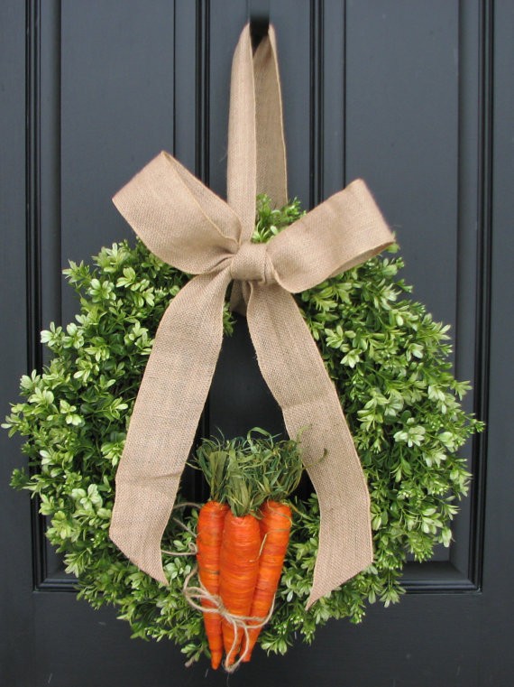 boxwood wreaths xl easter wreaths spring wreaths burlap boxwood wreath door wreaths carrot decor
