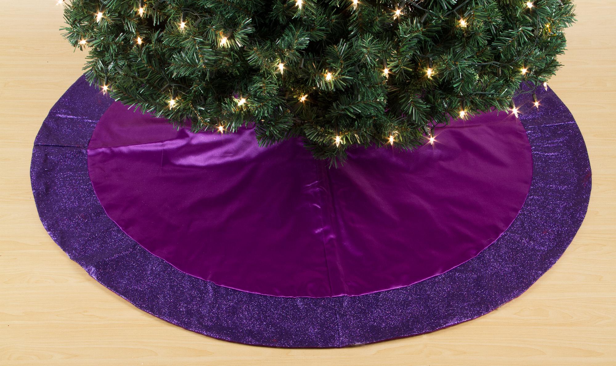 purple tree skirt ideas