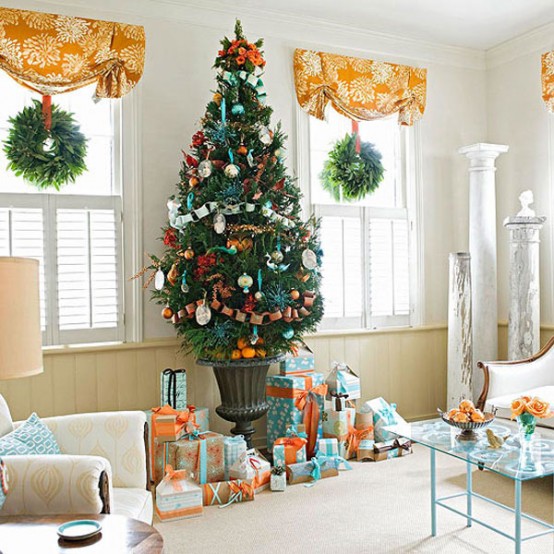 vintage-christmas-tree-decorating-ideas-living-room-accessories-ideas.