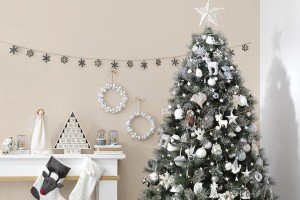 COZY GREY  CHRISTMAS DECORATION IDEAS……