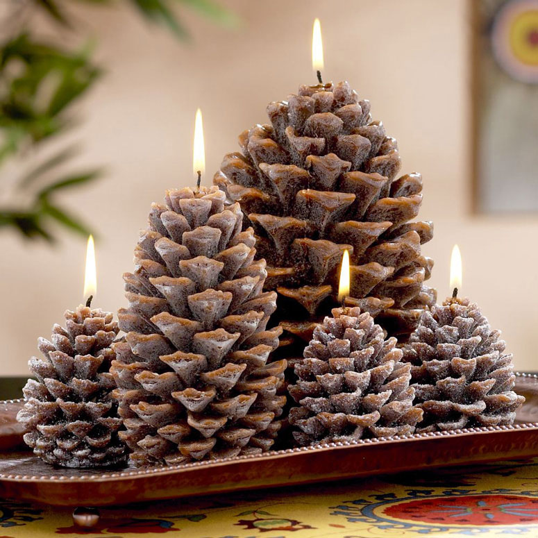 pine-cone-candles